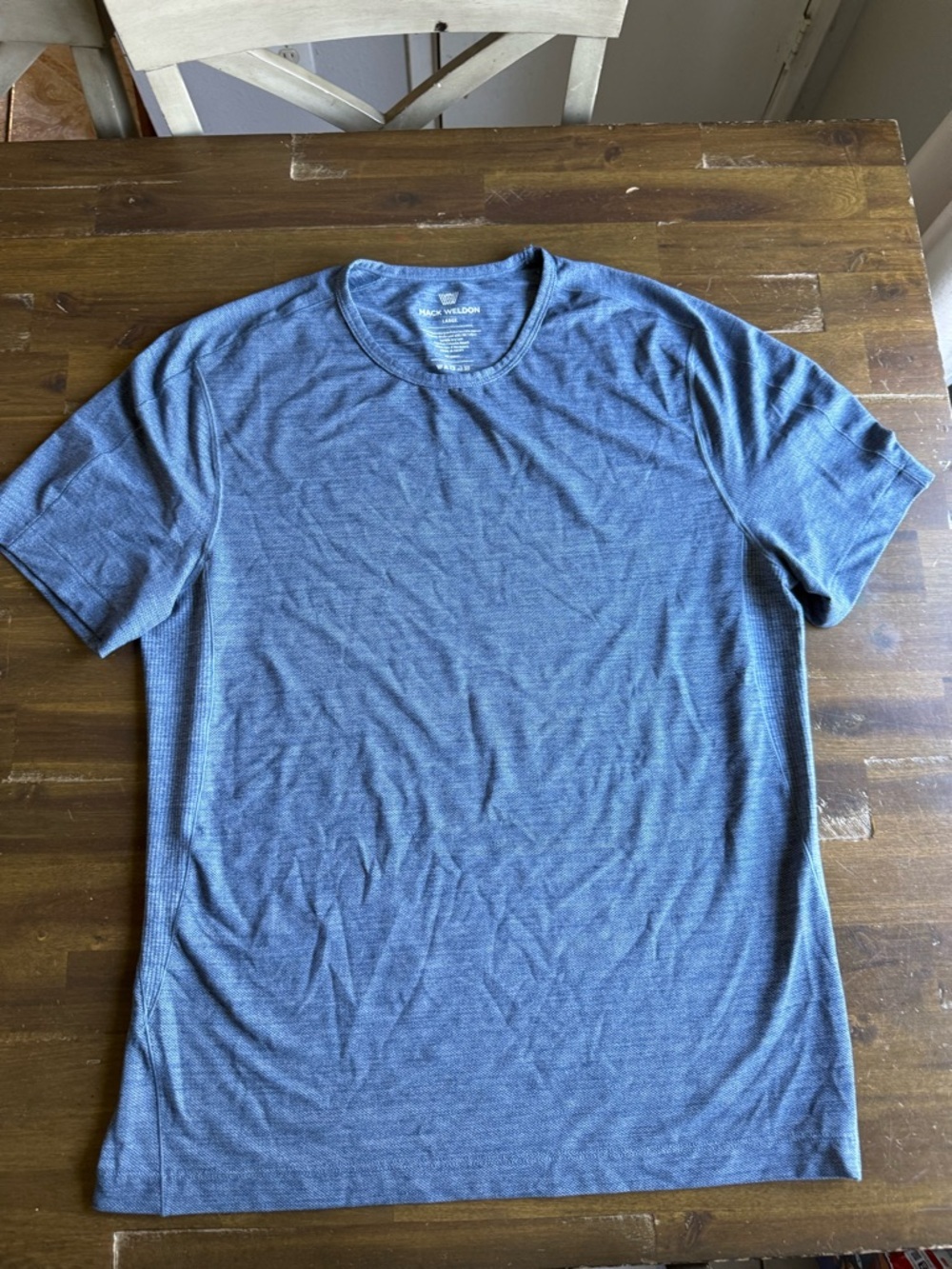 Mack Weldon  Blue  T-Shirt — Short Sleeve